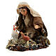 Young Arabic man with chickens for Neapolitan Nativity Scene of 6 cm s3