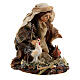 Giovane arabo con galline per presepi h.6 cm s2