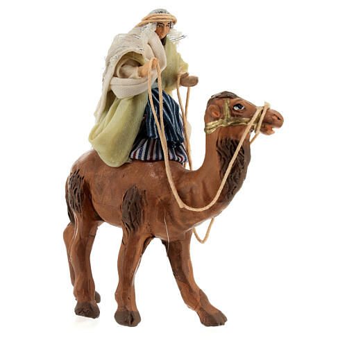 Jeune femme arabe sur chameau crèche napolitaine 6 cm 3