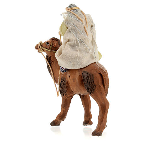 Jeune femme arabe sur chameau crèche napolitaine 6 cm 5