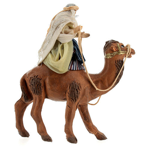 Giovane donna araba su cammello presepe napoletano 6 cm 4