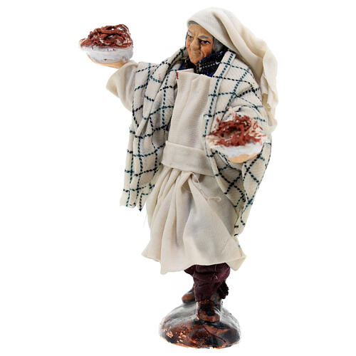 Alter neapolitanischer Kellner für Weihnachtskrippe, 12 cm 2