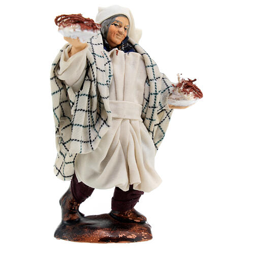 Alter neapolitanischer Kellner für Weihnachtskrippe, 12 cm 3