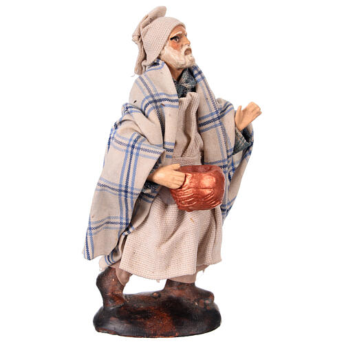 Old chef Neapolitan nativity scene 12 cm 2