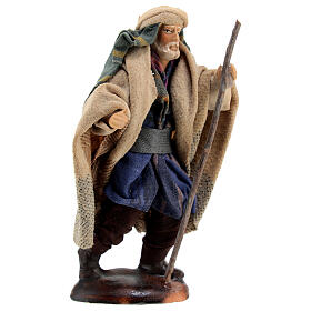 Stary Arab stojący z kijem, do szopki 12 cm