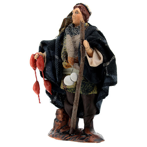 Giovane salumiere presepe napoletano 12 cm 2
