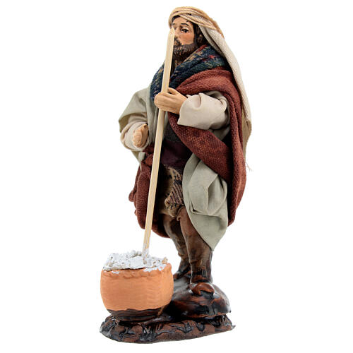 Estatua vendedor de requesón árabe para belenes 12 cm 2