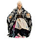 Old woman seated for Neapolitan Nativity Scene of 12 cm s1