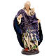Statua vecchia donna in piedi presepe napoletano 18 cm s1