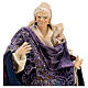 Statua vecchia donna in piedi presepe napoletano 18 cm s2