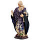Statua vecchia donna in piedi presepe napoletano 18 cm s3
