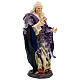 Statua vecchia donna in piedi presepe napoletano 18 cm s4