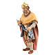 White Wise Man Original Pastore Nativity Scene in painted wood from Val Gardena 12 cm s3