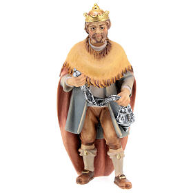 Re magio bianco presepe Original Pastore legno dipinto in Val Gardena 12 cm