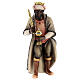 Moor Wise Man Original Pastore Nativity Scene in painted wood from Val Gardena 12 cm s1