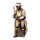 Moor Magi King, 12 cm nativity Original Shepherd model, in painted in Valgardena wood s1