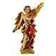 Announcing Angel, 10 cm nativity Original Shepherd model, in painted Valgardena wood s1