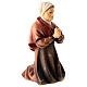 Woman farmer praying on her knees Original Pastore Nativity Scene in painted wood from Val Gardena 12 cm s3