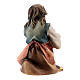 Kneeling girl in prayer Original Pastore Nativity Scene in painted wood from Valgardena 10 cm s2