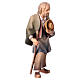 Old farmer with stick Original Pastore Nativity Scene in painted wood from Valgardena 12 cm s3