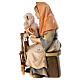 Old countrywoman with spinning wheel Original Pastore Nativity Scene in painted wood from Valgardena 12 cm s4