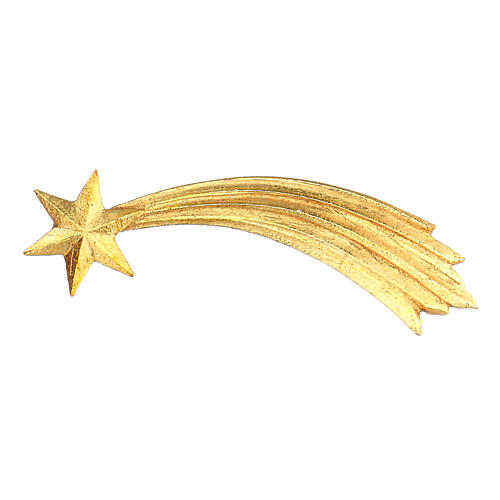 Estrella cometa para belén Original Pastor madera pintada en Val Gardena 10 cm de altura media 1