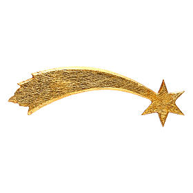 Estrella cometa Original Pastor madera pintada en Val Gardena para belén de altura 12 cm