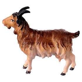 Brown Goat, 12 cm Nativity Original Shepherd model, in painted Valgardena wood