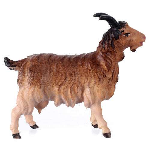 Brown Goat, 12 cm Nativity Original Shepherd model, in painted Valgardena wood 2