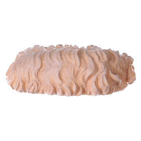 Pecora che dorme presepe Original Pastore legno dipinto in Val Gardena 10 cm