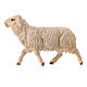 Pecora che corre presepe Original Pastore legno dipinto in Val Gardena 10 cm s2
