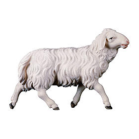 Owca biegnąca do szopki Original Pastore drewno malowane Val Gardena 12 cm
