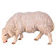 Mouton qui mange crèche Original Berger Val Gardena bois peint de 12 cm s1