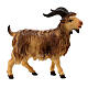 Billy Goat, 10 cm nativity Original Shepherd model, in painted Val Gardena wood s1