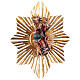 Image de Dieu avec St Esprit et rayons dorés crèche Original Berger bois peint Val Gardena 10 cm s1