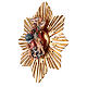 Bóg Duch Święty anioły i promienie szopka Original Pastore drewno malowane Val Gardena 10 cm s3