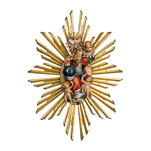 Glorioso Heiligenschein aus Ahornholz aus dem Grödnertal, 12 cm 1