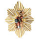 Image de Dieu avec St Esprit et rayons dorés pour crèche Original Berger bois peint Val Gardena 12 cm s1