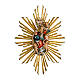 Gloriosa con Raggiera per presepe Original Pastore legno dipinto in Valgardena 12 cm s1