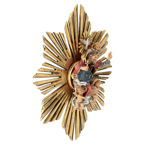 Glorious with Rays, 12 cm nativity Original Shepherd model, in painted Valgardena wood 5