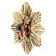 Glorious with Rays, 12 cm nativity Original Shepherd model, in painted Valgardena wood s3