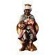 Pequeño corista moreno belén Original Pastor madera pintada Val Gardena 10 cm de altura media s1