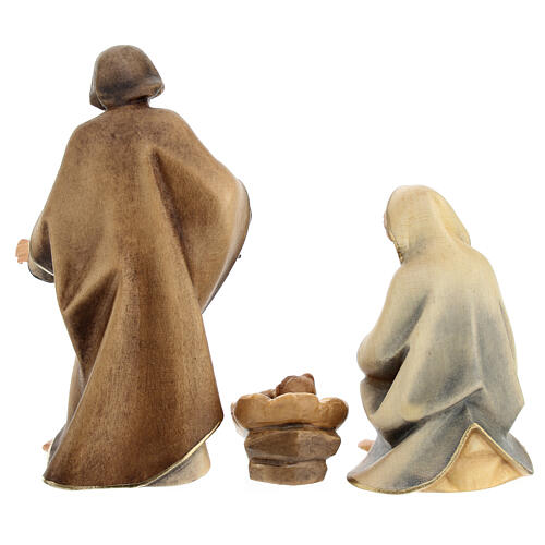 Holy Family Original Redentore Nativity Scene in painted wood from Valgardena 10 cm 4 pieces 8