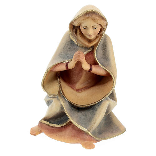 Holy Family, 10 cm nativity Original Redeemer model, in painted Val Gardena wood Gardena, 4 pcs 4