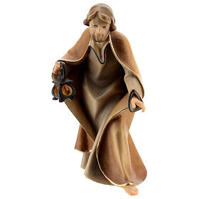 St Joseph pour crèche Original Rédempteur bois peint du Val Gardena 12 cm