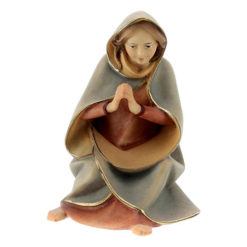 Virgem Maria presépio Original Redentor do Val Gardena madeira pintada 10 cm 1