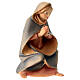 Kneeling Saint Mary, 12 cm nativity Original Redeemer, in painted Valgardena wood s3