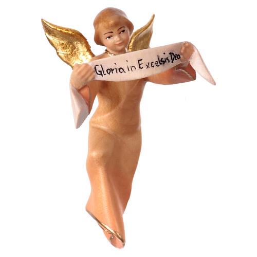 Glory Angel, 10 cm nativity Original Redeemer model, in painted Valgardena wood 1