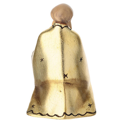 Kneeling Wise Man Original Redentore Nativity Scene in painted wood from Valgardena 10 cm 4