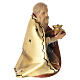 Kneeling Three King, 10 cm nativity Original Redeemer model, in painted Val Gardena wood s3
